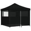 vidaXL Party Tent Folding Black 292 x 292 x 315 cm Oxford Fabric