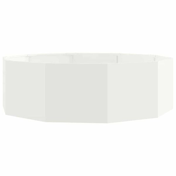 vidaXL Planter White 120 x 120 x 35 cm Steel