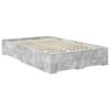 vidaXL Bed Frame Concrete Grey 120 x 200 cm Engineered Wood