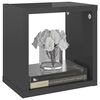 vidaXL Wall Cube Shelves 6 pcs High Gloss Grey 22x15x22 cm