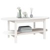 vidaXL Coffee Table White 110x55x45 cm Solid Wood Pine