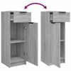 vidaXL 5 Piece Bathroom Cabinet Set Grey Sonoma Engineered Wood