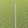 vidaXL Fence with Post Silver 1.6 x 10 m Steel