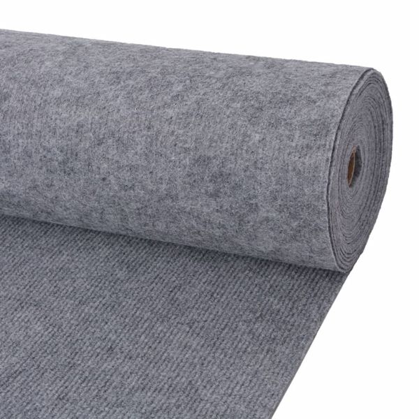vidaXL Exhibition Carpet Rib 1.2x20 m Grey