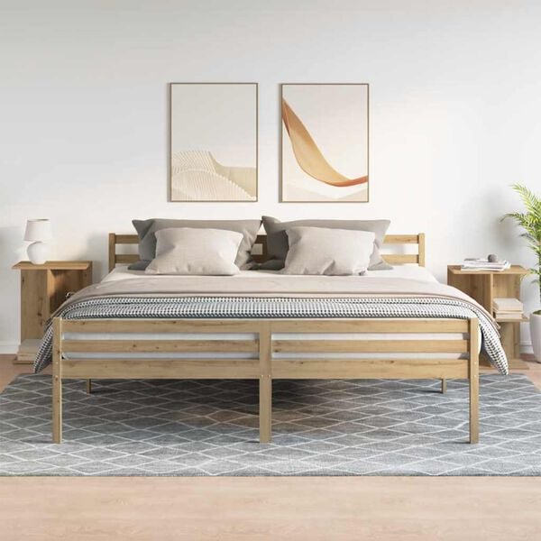 vidaXL Bedside Tables 2 pcs Artisan Oak 46.5x29x61 cm Engineered Wood