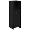 vidaXL Bathroom Furniture Set 4 pcs Black Oak Engineered wood