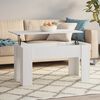 vidaXL Coffee Table White 101x49x52 cm Engineered Wood