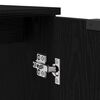 vidaXL Bathroom Furniture Set 3 pcs Black Oak Engineered Wood