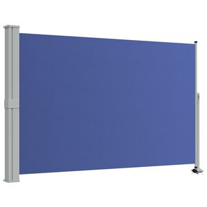 vidaXL Patio Retractable Side Awning 160x300 cm Blue