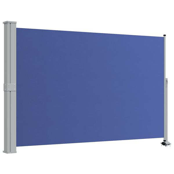 vidaXL Patio Retractable Side Awning 160x300 cm Blue