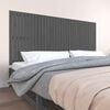vidaXL Wall Headboard Grey 204x3x90 cm Solid Wood Pine