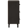 vidaXL Side Cabinet Black 60x33x75 cm Solid Wood Mango