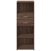 vidaXL Highboard Brown Oak 45x42.5x124 cm Engineered Wood