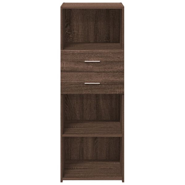vidaXL Highboard Brown Oak 45x42.5x124 cm Engineered Wood