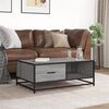 vidaXL Coffee Table Grey Sonoma 90x57x35 cm Engineered Wood and Metal