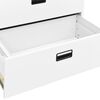 vidaXL Filing Cabinet White 90x46x134 cm Steel