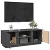vidaXL TV Cabinet Grey 110x35x40.5 cm Solid Wood Pine
