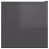 vidaXL Hanging TV Cabinets 2 pcs High Gloss Grey 60x30x30 cm