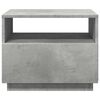 vidaXL Coffee Table with LED Lights Concrete Grey 50x49x40 cm