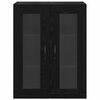 vidaXL Wall Mounted Cabinet Black Oak 69.5 x 34 x 90 cm