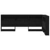 vidaXL Storage Headboard with Shelf Black Oak 90 cm Engineered Wood