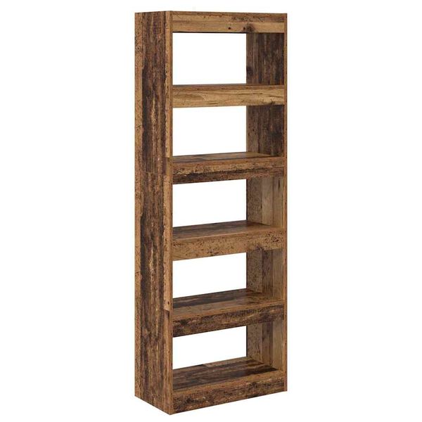 vidaXL Book Cabinet Old wood 60 x 30 x 166 cm Engineered wood