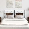 vidaXL Headboard Smoked Oak 137 cm Engineered Wood and Steel