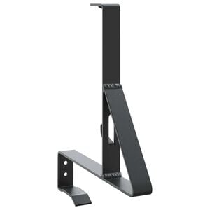 vidaXL Snow Guard Support Black 29.5 x 3 x 34.5 cm Steel