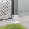 vidaXL Post Bases Square 4 pcs Silver 91x91 mm Galvanised Steel