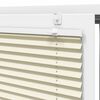 vidaXL Pleated Blind Cream 55x100 cm Fabric Width 54.4 cm Polyester