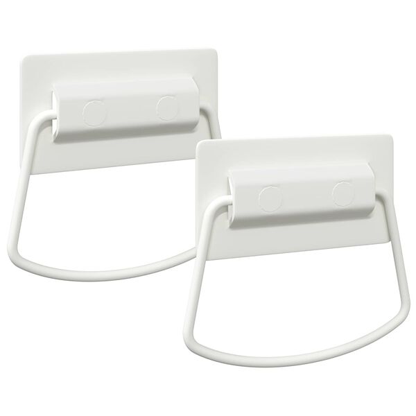 vidaXL Cabinet Handles 2 pcs White 85 x 45 mm Metal