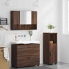 vidaXL Bathroom Furniture Set with Drawer with Shelf 3 pcs Brown Oak