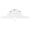 vidaXL Christmas Tree Stand | White | Metal | Works for trees up to 2.1m