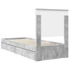vidaXL Storage Bed Concrete Grey 75 x 190 cm Engineered Wood