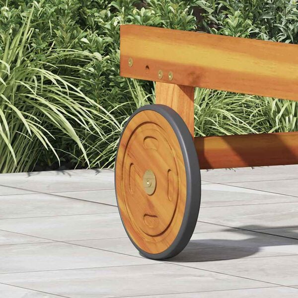 vidaXL Replacement Wheels Brown Solid Acacia wood