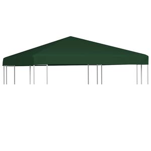 vidaXL Gazebo Top Cover 310 g/m&sup2; 3x3 m Green