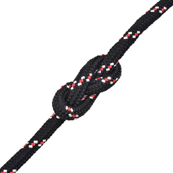 vidaXL Marine Rope Polypropylene 12 mm 50 m Black