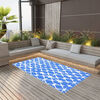 vidaXL Outdoor Carpet ARAKIL Blue and White 190x290 cm PP