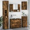 vidaXL Bathroom Furniture Set with Drawer with Shelf 5 pcs Smoked Oak