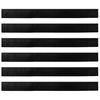 vidaXL Self-adhesive Door Brush Seals 6 pcs Black 100 cm