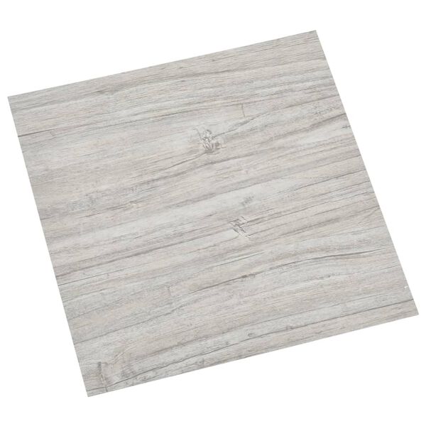 vidaXL Self-adhesive Flooring Planks 20 pcs PVC 1.86 m² Light Grey