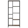 vidaXL Book Shelf 80x30x180 cm Steel and Engineered Wood