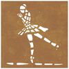 vidaXL Garden Wall Decoration 55x55 cm Corten Steel Ballet Dancer Design