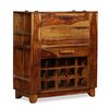 vidaXL Bar Cabinet Solid Acacia Wood 85x40x95 cm