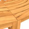 vidaXL Tree Benches 2 pcs Half Round &Oslash;201 cm Solid Wood Teak
