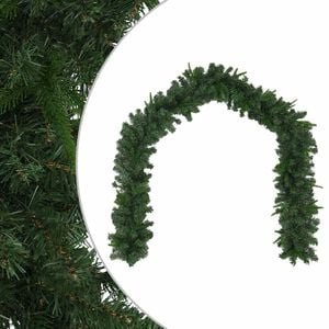 vidaXL Christmas Garland Green 270 cm PVC and PE