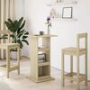vidaXL Bar Table with Storage Sonoma Oak 60x60x102 cm Engineered Wood