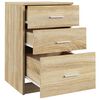 vidaXL Bed Cabinet Sonoma Oak 40x40x63 cm Engineered Wood
