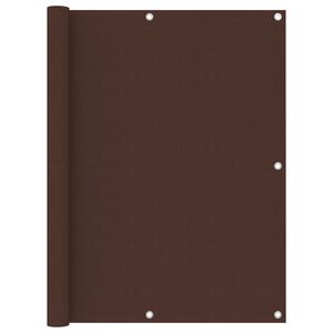 vidaXL Balcony Screen Brown 120x600 cm Oxford Fabric