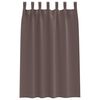 vidaXL Blackout Curtains with Rings 2 pcs Dark Brown 175 x 140 cm